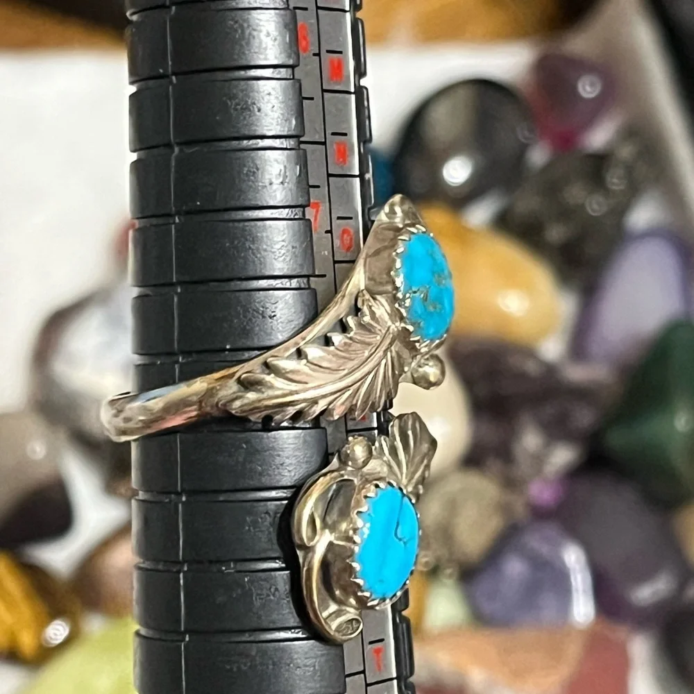 RB Sterling Native American Turquoise Ring - Picture 12 of 14